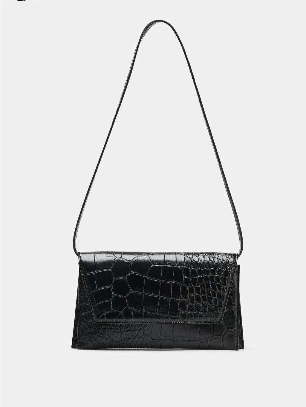 Flip-top crossbody bag