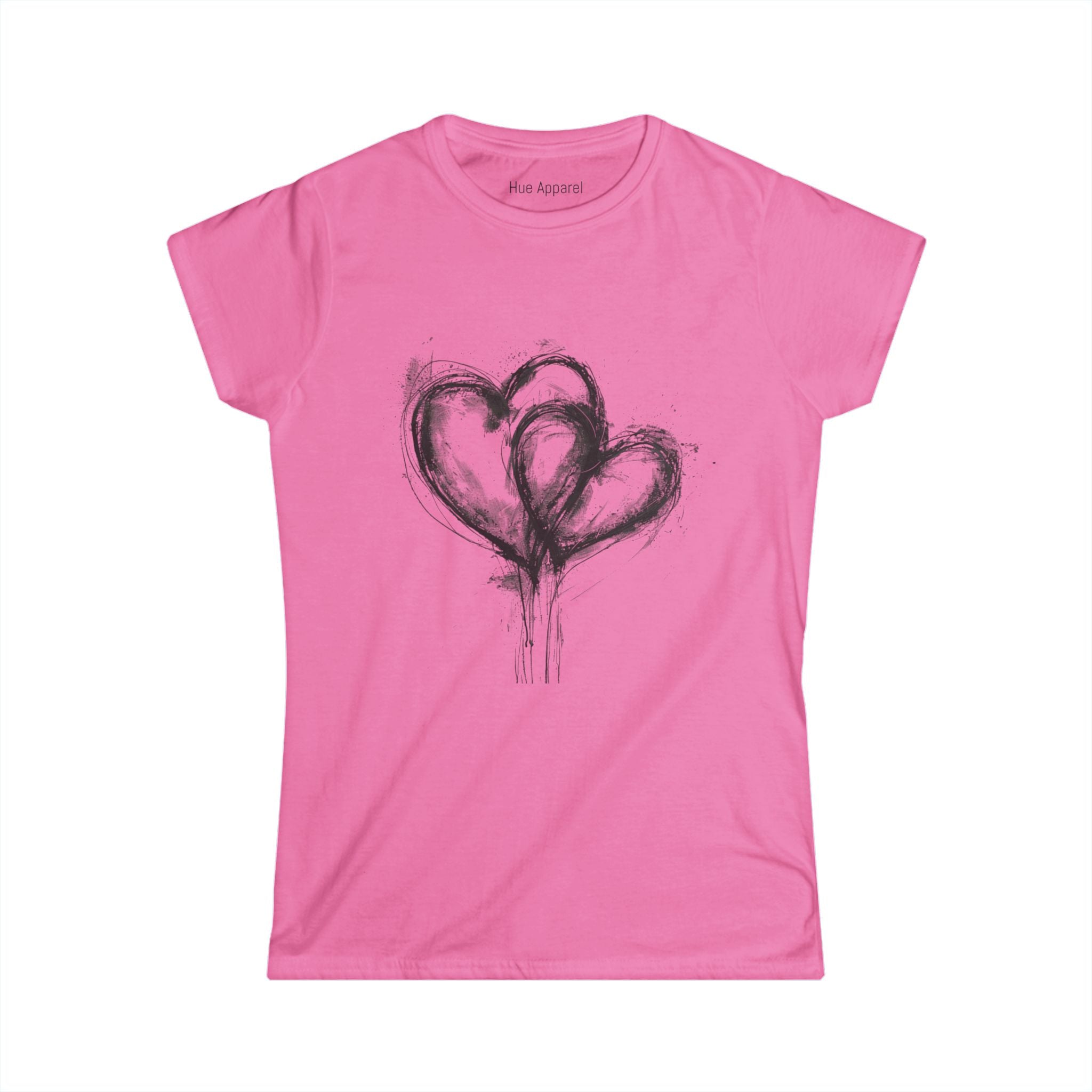 Love Hearts Women's Tee — Romantic Heart Graphic T-Shirt