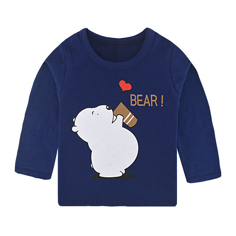 Cartoon Cotton Children's Long Sleeve Shirt