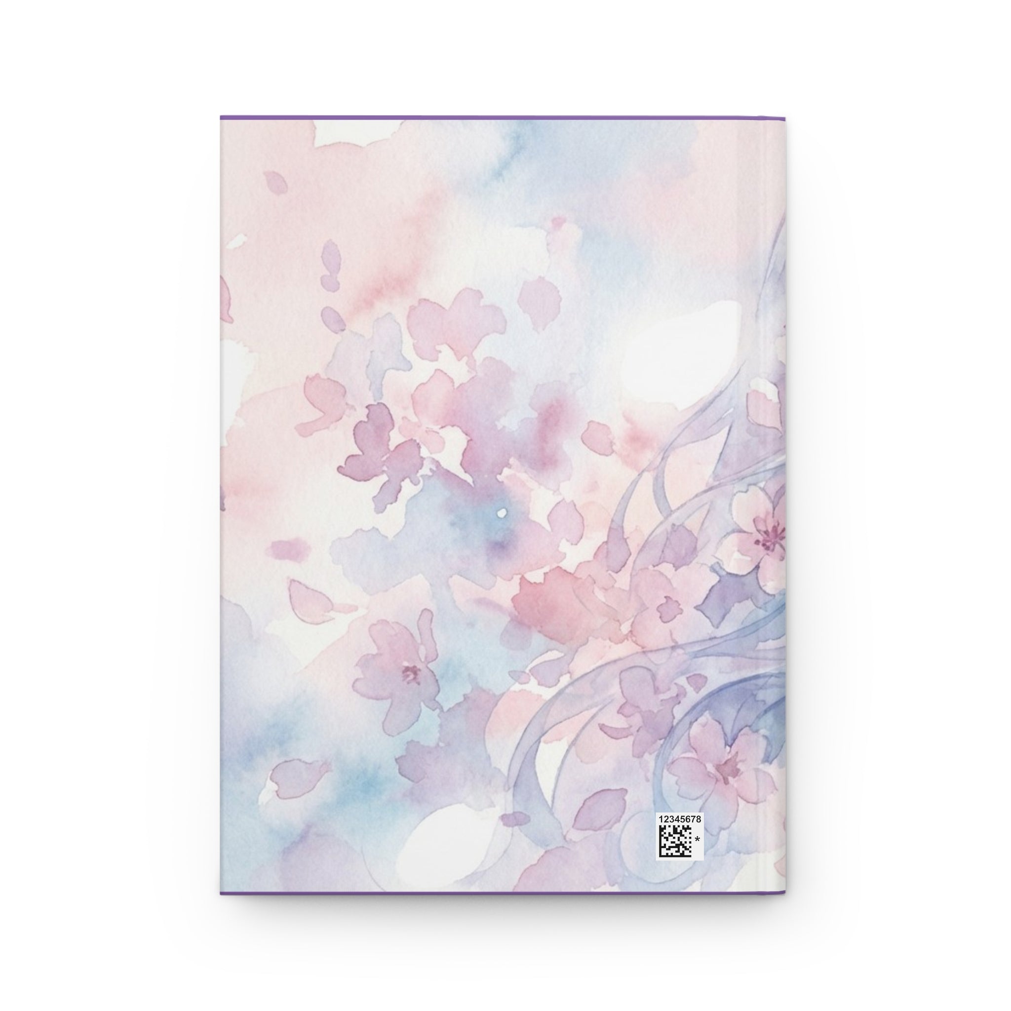 Blossom Watercolor Anime Dream Girl Hardcover Journal