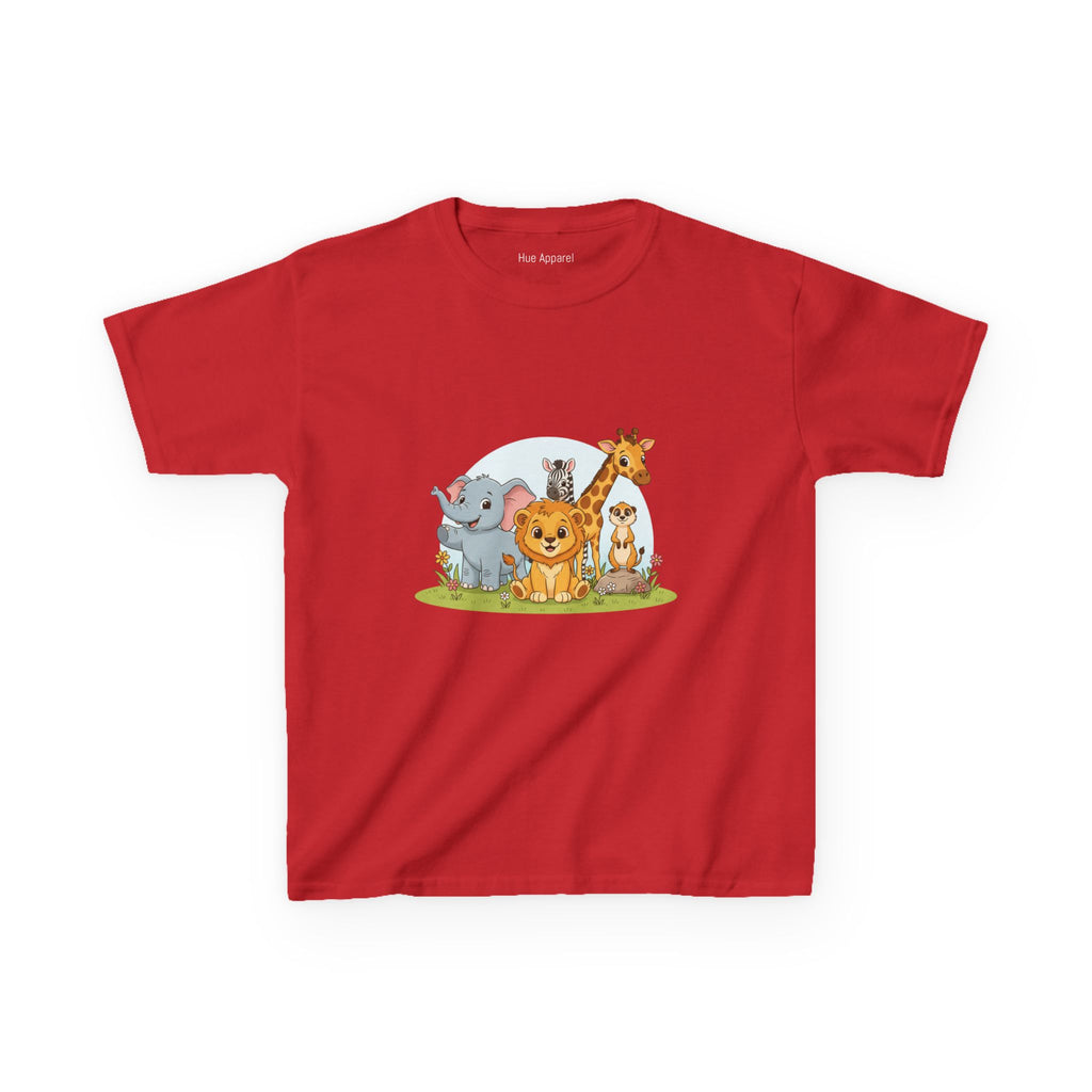 Safari Animals Kids Tee — Cute Jungle Animal Graphic T-Shirt for Children