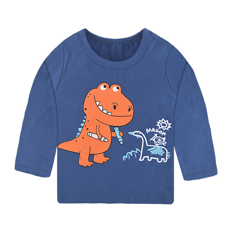 Cartoon Cotton Children's Long Sleeve Shirt