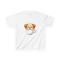 Cute Puppy in Teacup Kids T-Shirt — Adorable Puppy Tea Cup Tee
