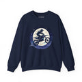 Motorcycle Moon Crewneck Sweatshirt – Night Rider Dirt Bike Graphic