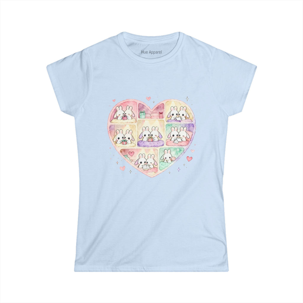 Cute Bunny Love Heart Women's Tee