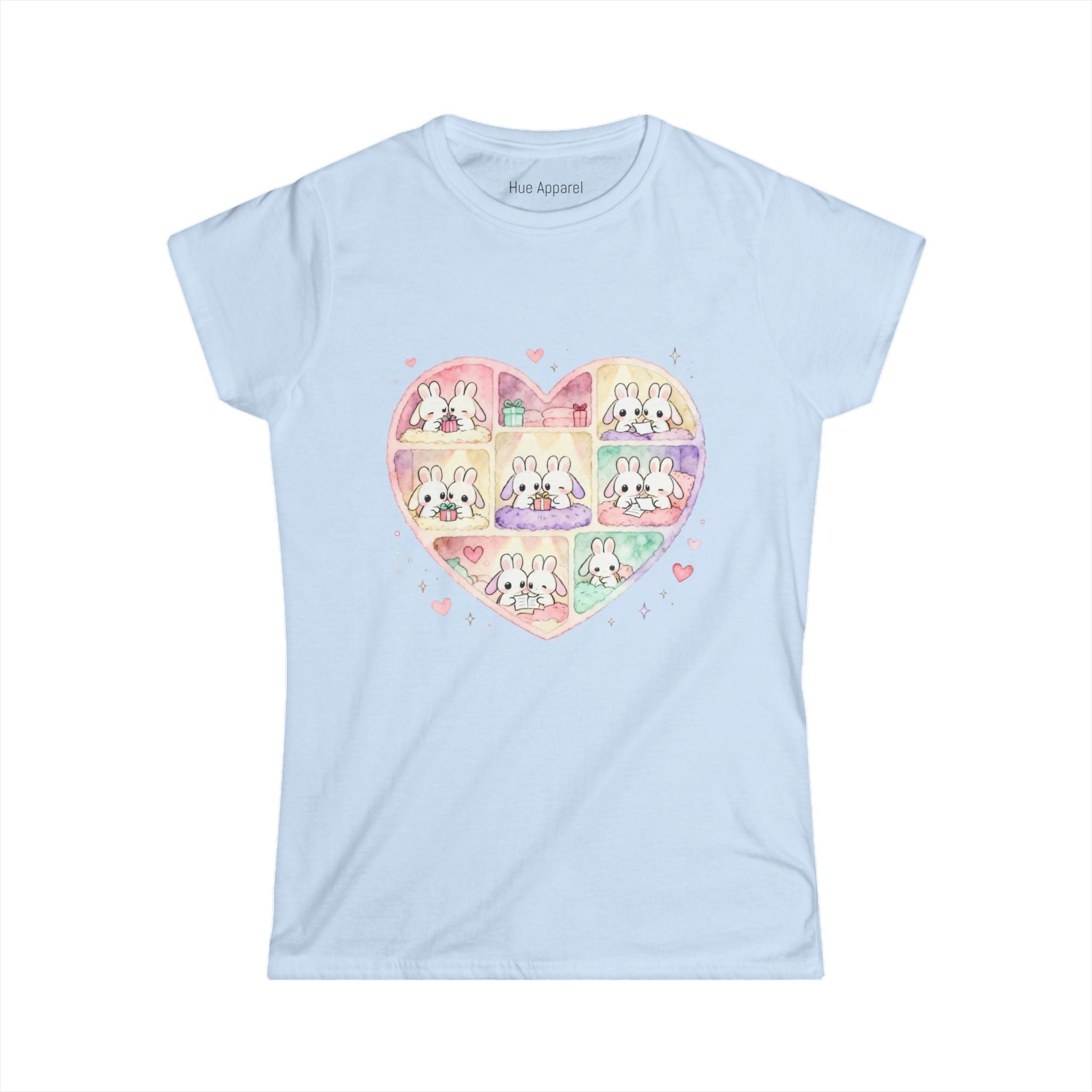 Cute Bunny Love Heart Women's Tee