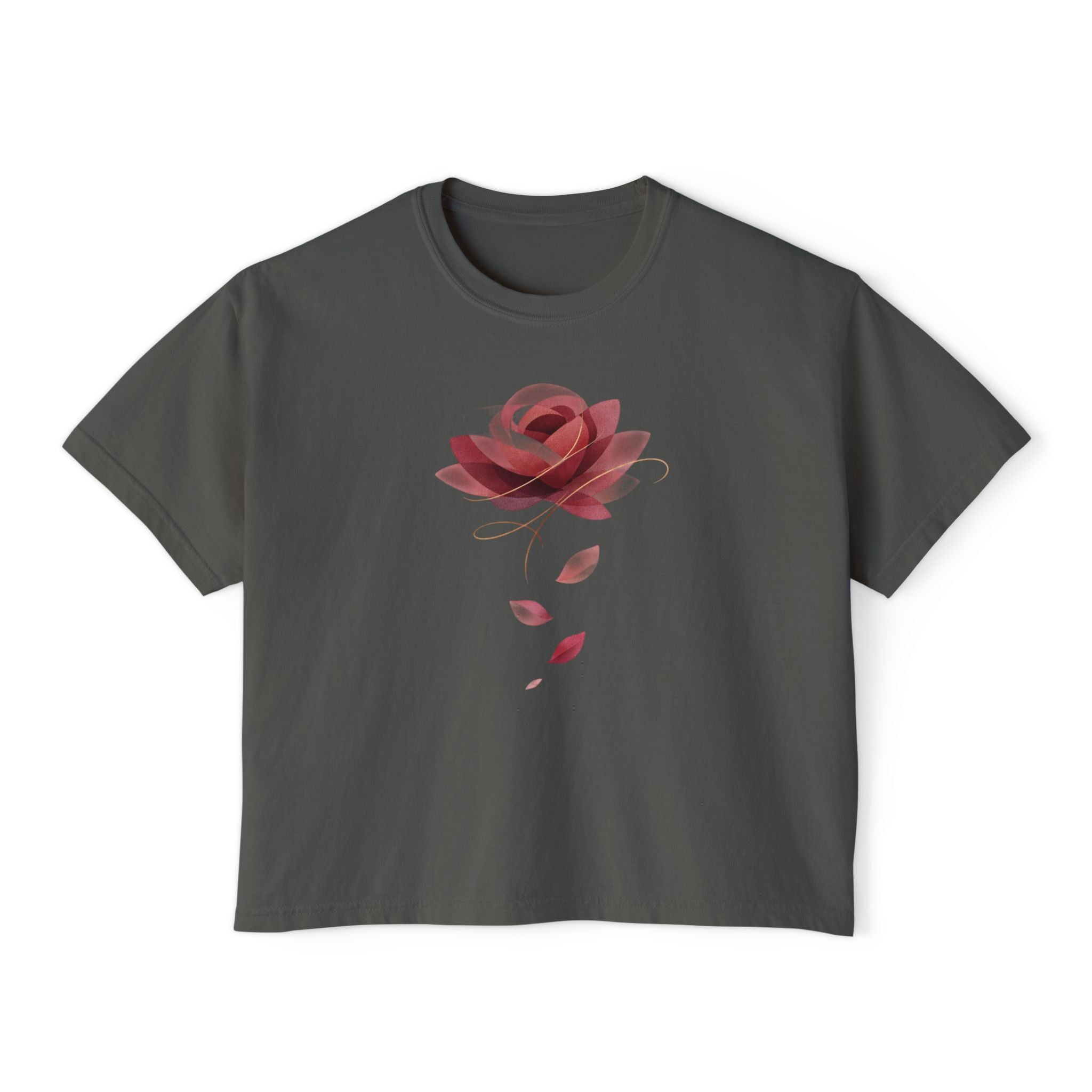 Rose Abstract Women's Boxy Tee