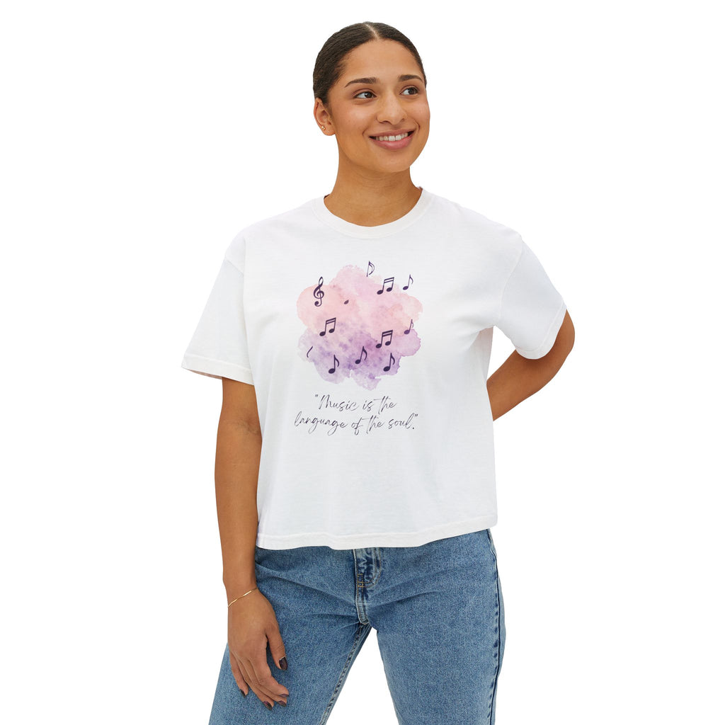 Music Is the Language of the Soul Women's Boxy Tee