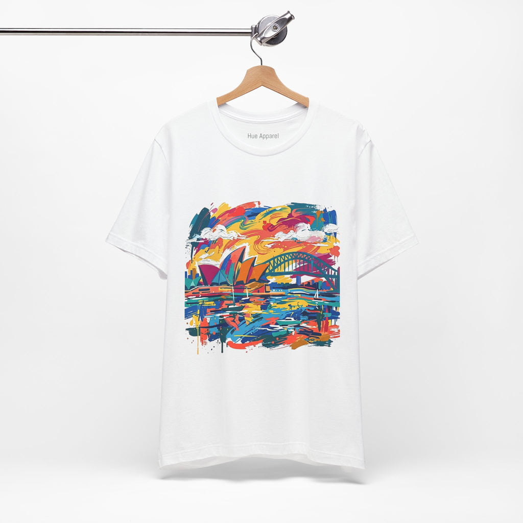 Sydney Opera House & Harbour Bridge Colorful Skyline Tee