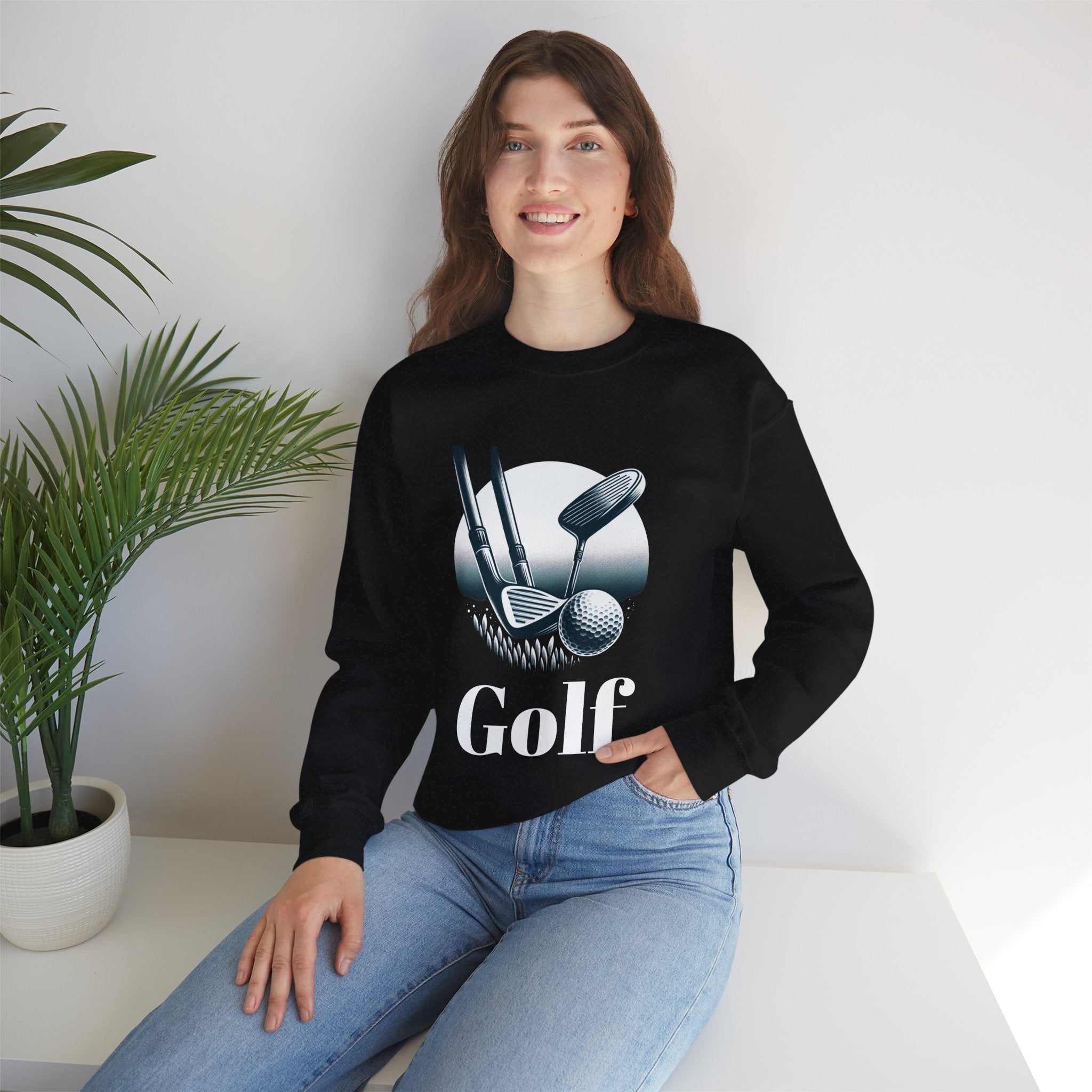 Golf Crewneck Sweatshirt — Casual Golfing Pullover