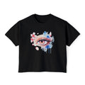 Dream Gaze Women's Boxy Tee — Relaxed Graphic Tee with Dreamy Design