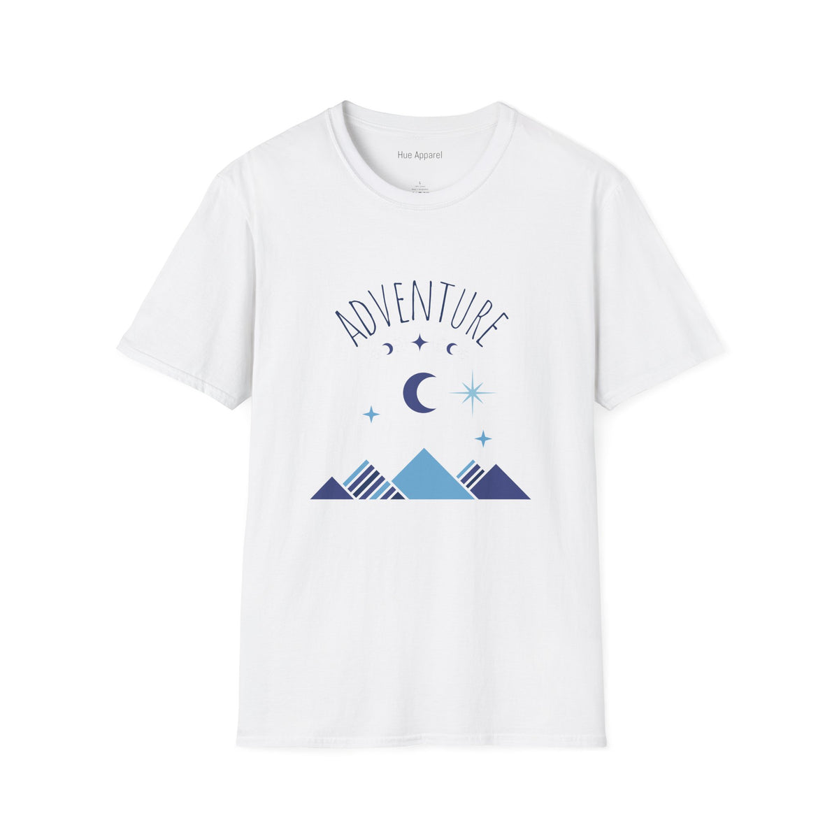 Adventure Moon T‑Shirt — Mountain Night Sky Graphic Tee