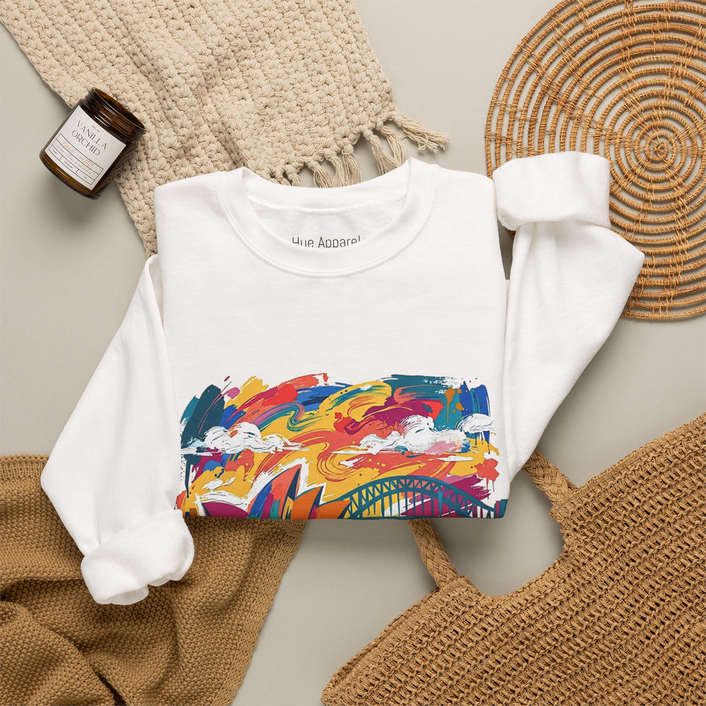 Sydney Harbour Abstract Color Sweatshirt