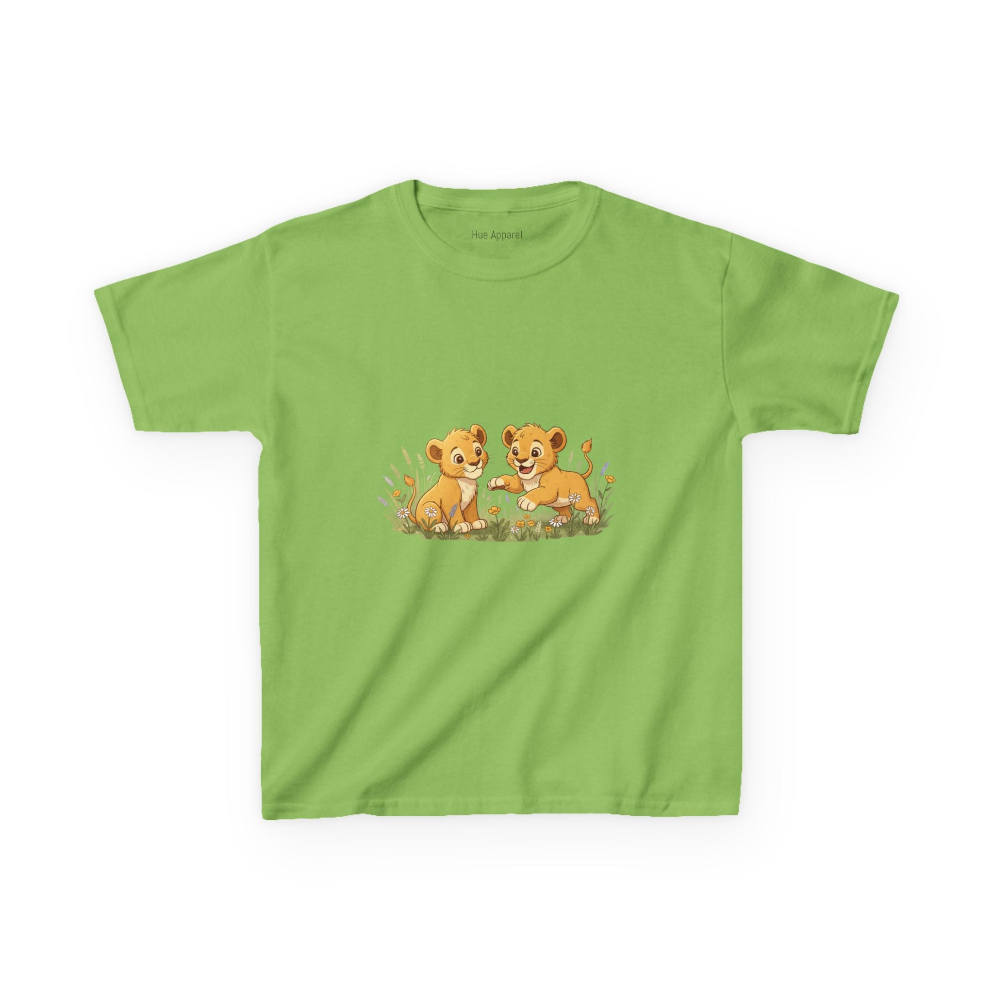Lion Cubs Playing Kids Tee — Cute Animal Shirt for Children