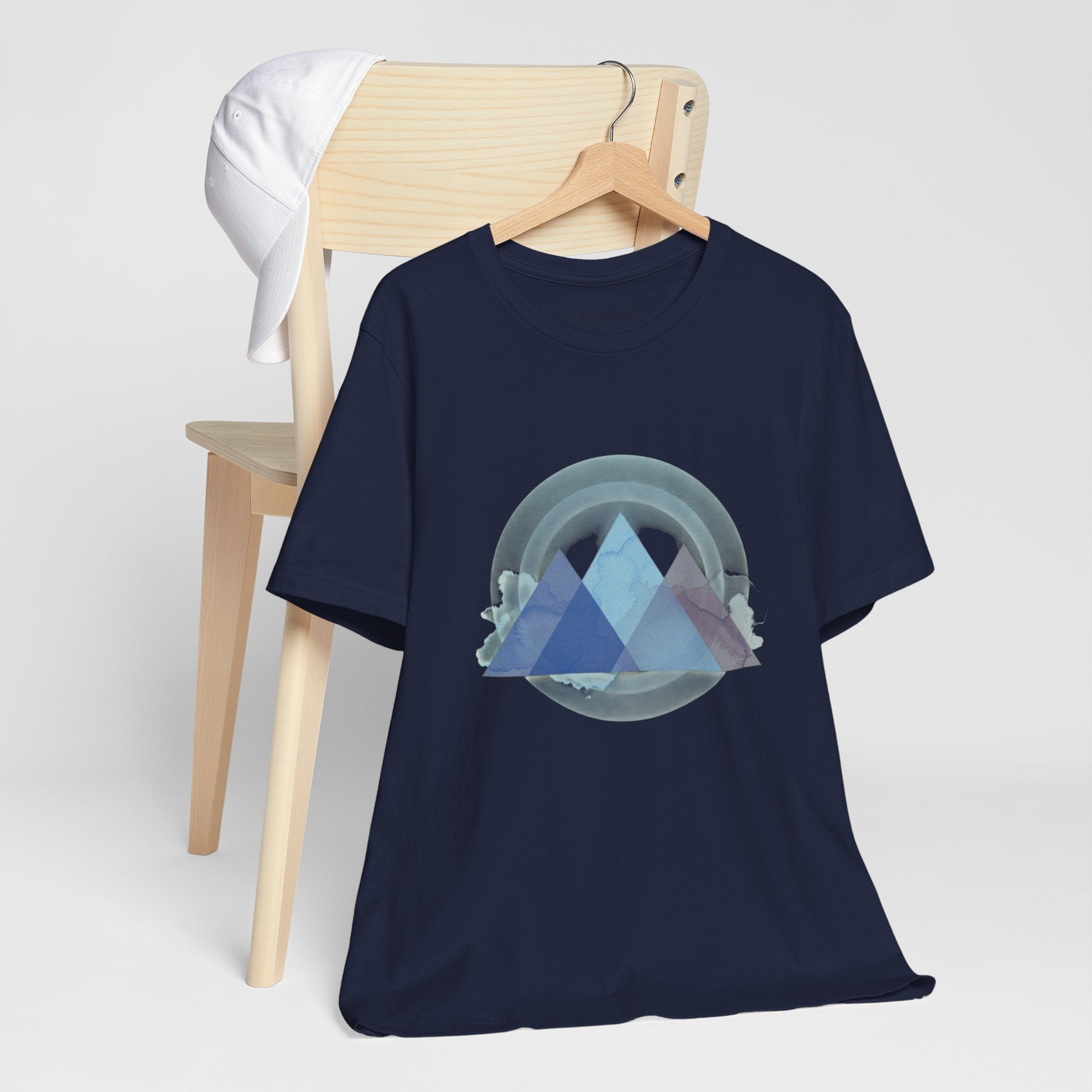 Geometric Pyramid Abstract Tee
