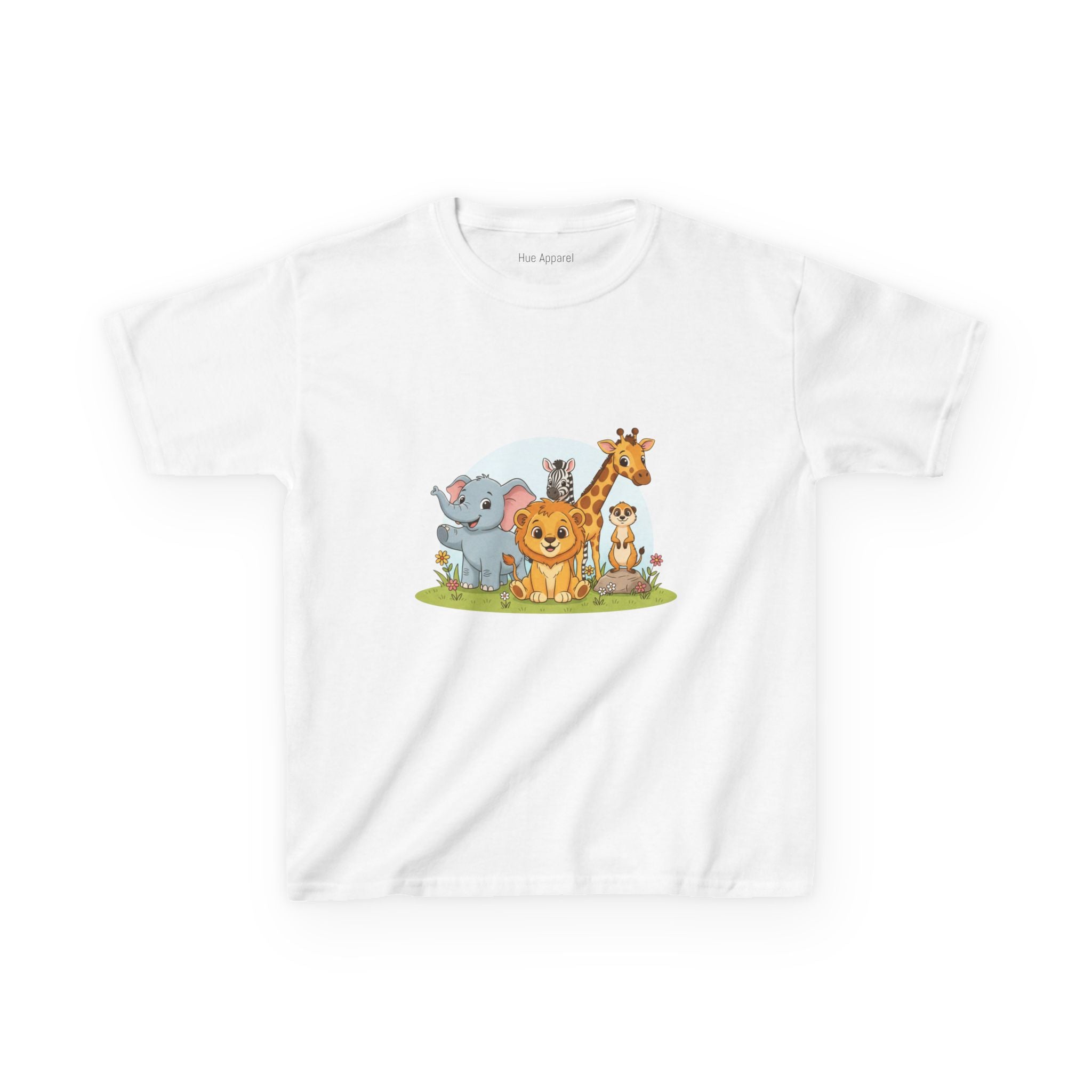 Safari Animals Kids Tee — Cute Jungle Animal Graphic T-Shirt for Children