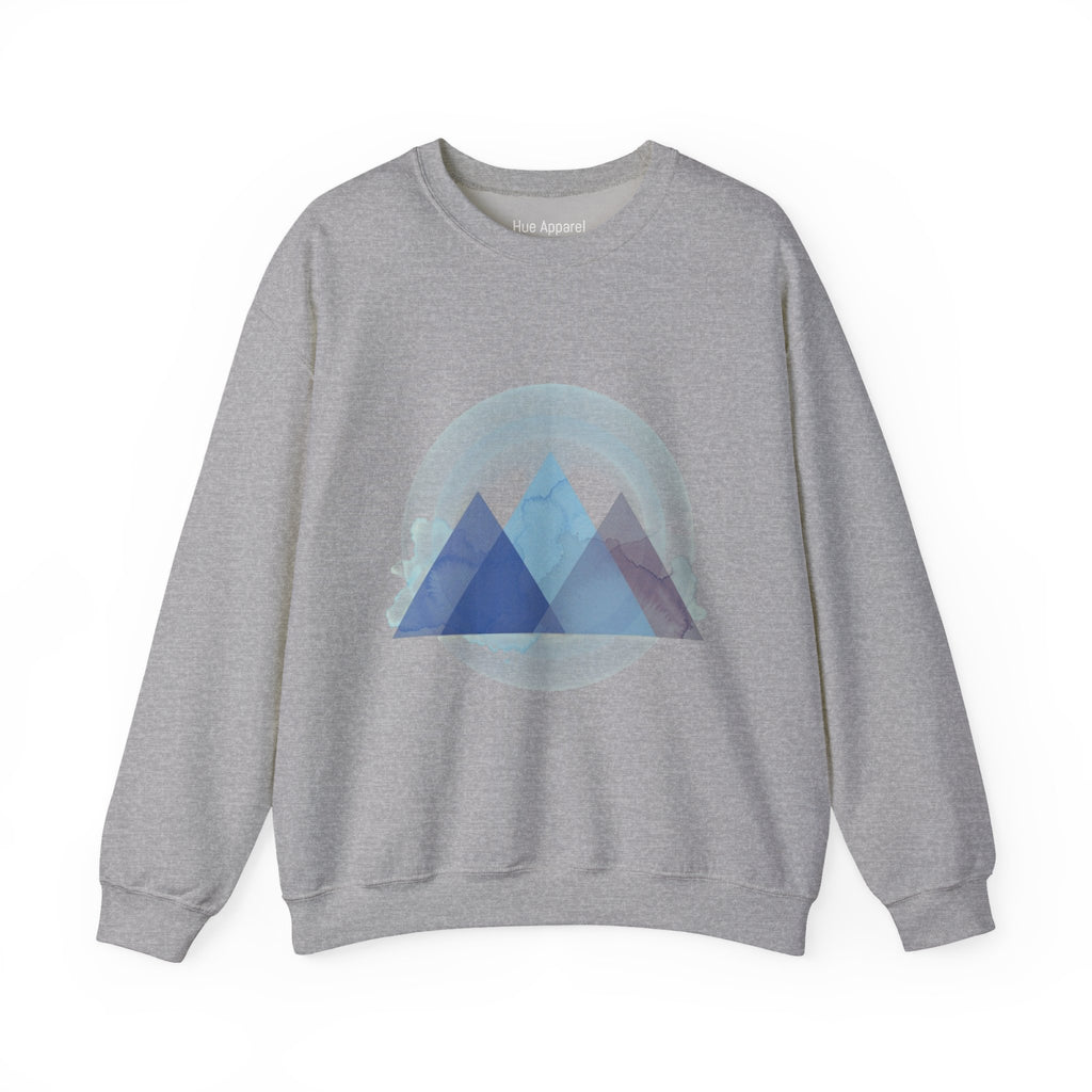 Pyramid Sweatshirt — Geometric Unisex Crewneck