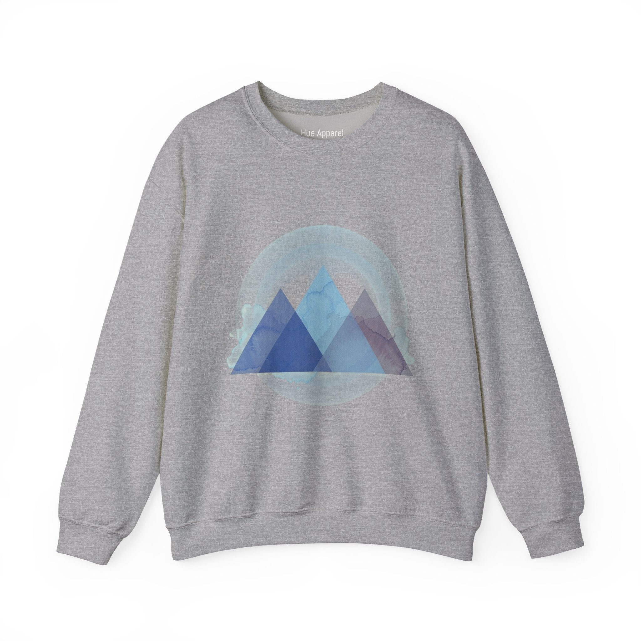Pyramid Sweatshirt — Geometric Unisex Crewneck