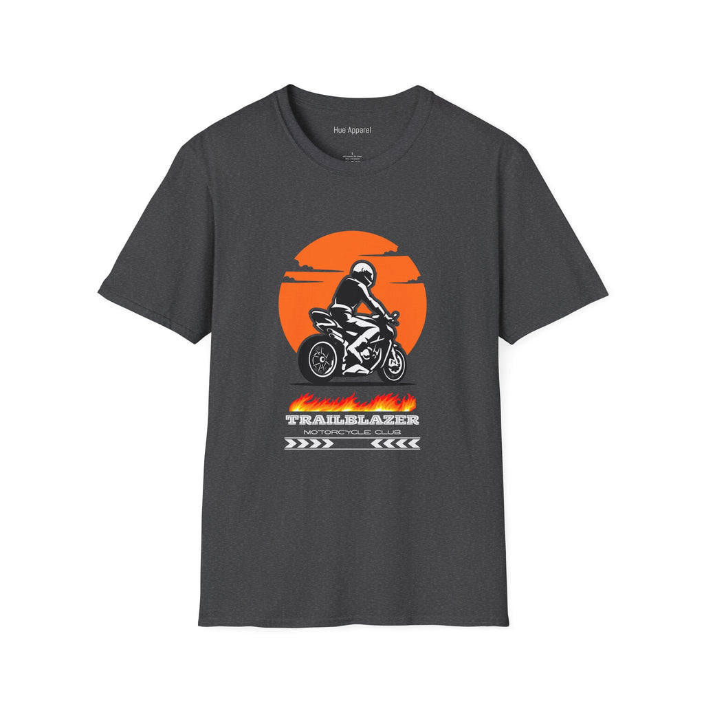 Motorcycle T-Shirt — Trailblazer Sunset Rider Graphic Tee