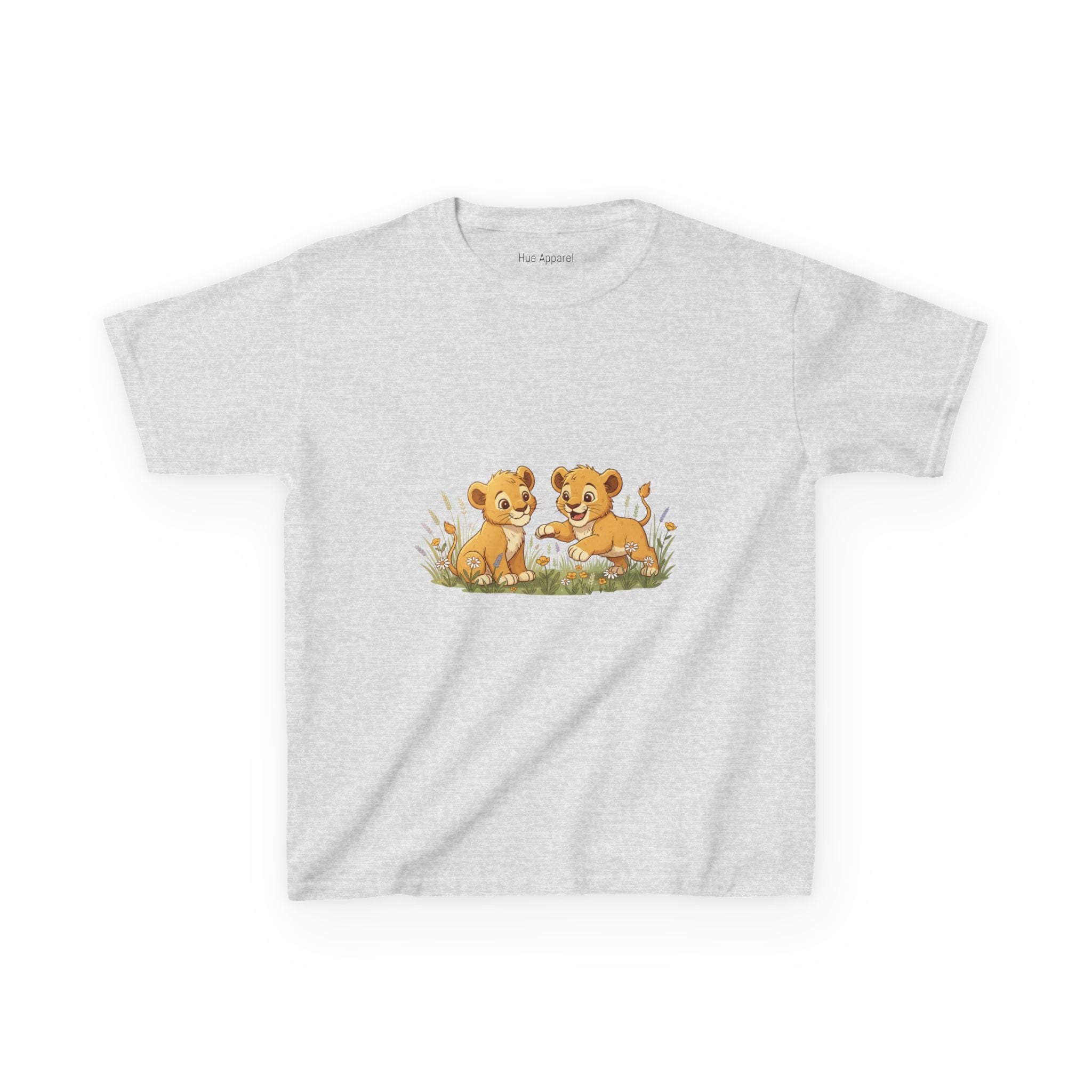 Lion Cubs Playing Kids Tee — Cute Animal Shirt for Children