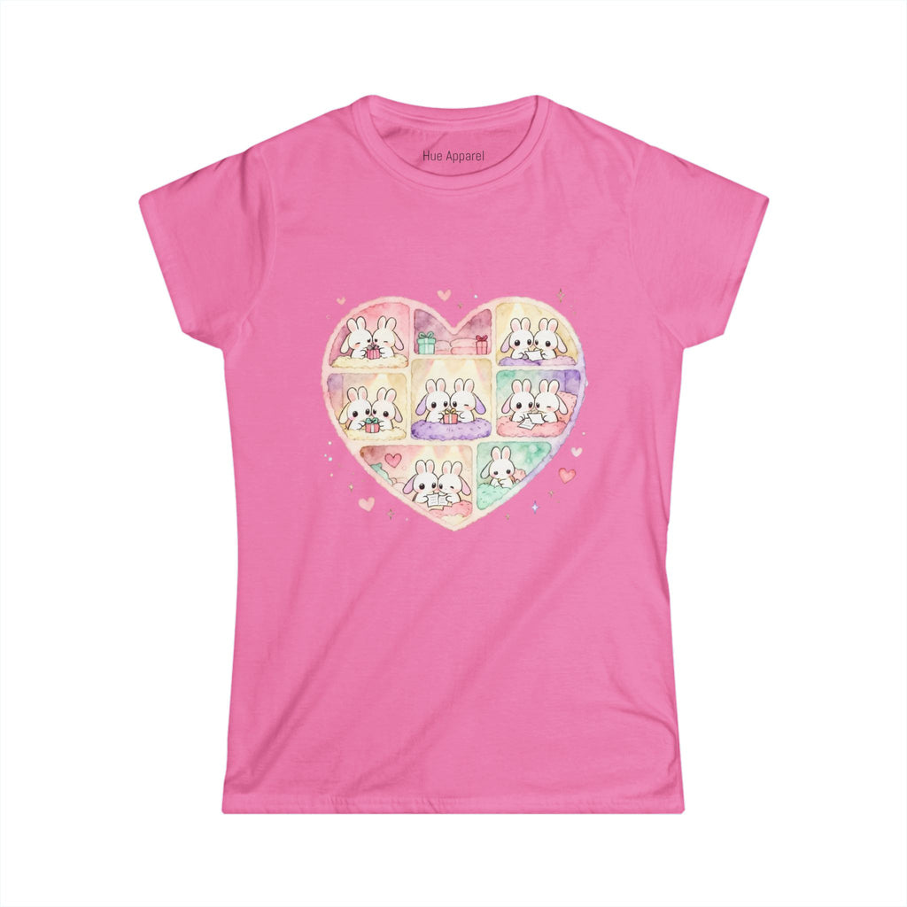 Cute Bunny Love Heart Women's Tee