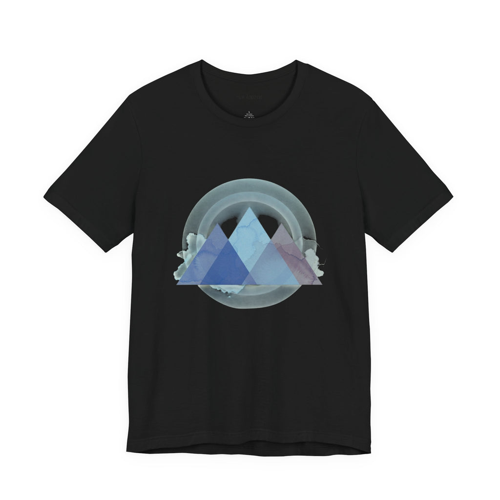 Geometric Pyramid Abstract Tee