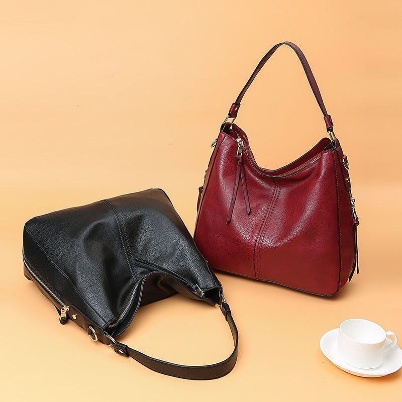 Hobos Zipper Bucket Bags For Women