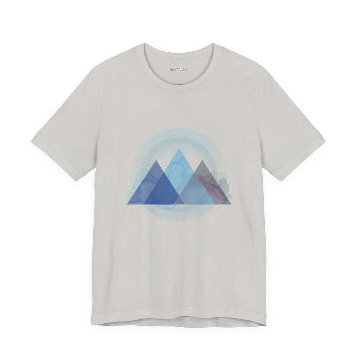 T-shirt abstrait pyramide géométrique