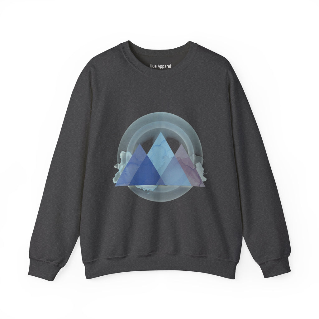 Pyramid Sweatshirt — Geometric Unisex Crewneck