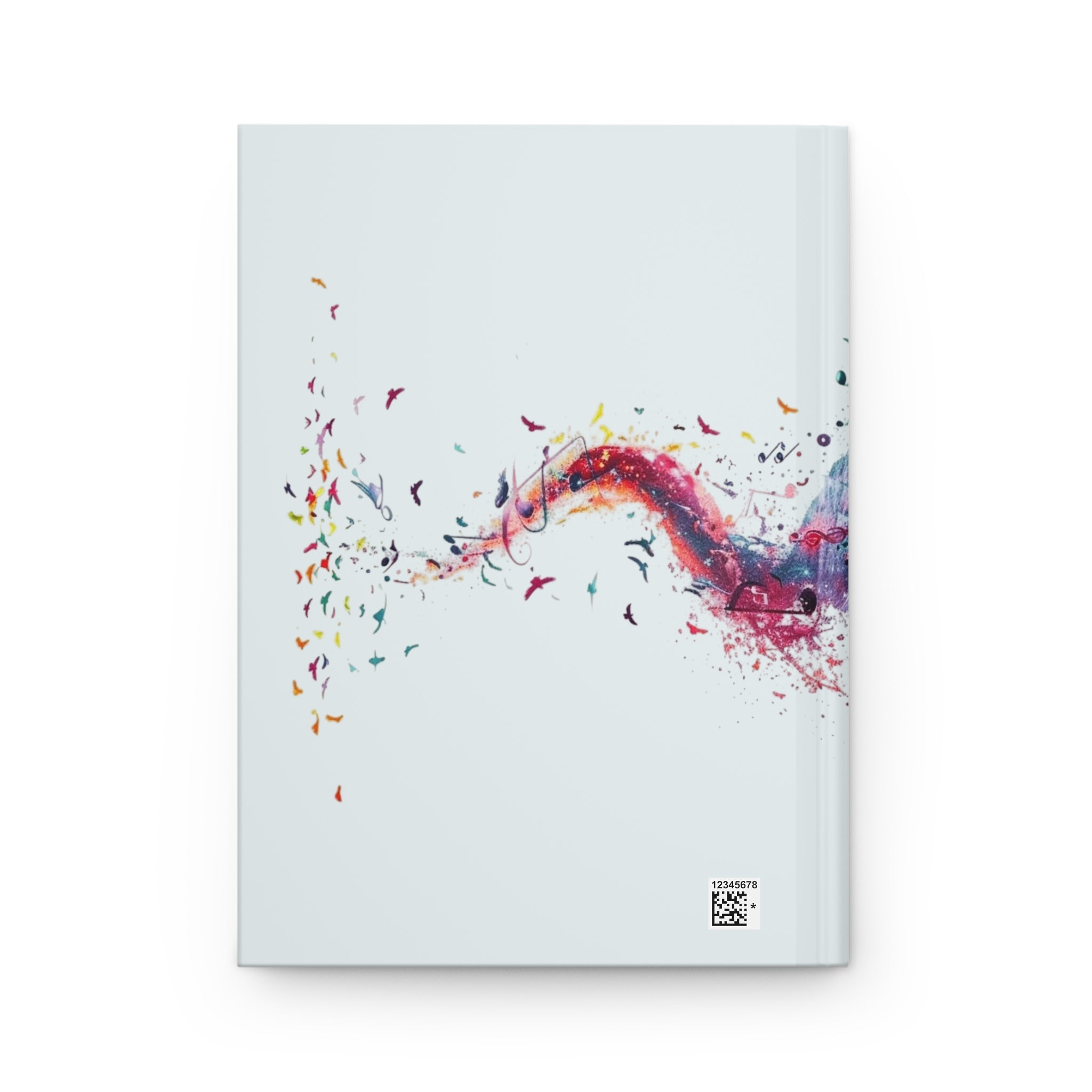 Music Notes Hardcover Journal — Colorful Musical Splash Notebook for Composers & Music Lovers