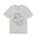 Geometric Wireframe Spheres Tee — Minimalist Abstract Orb T-Shirt