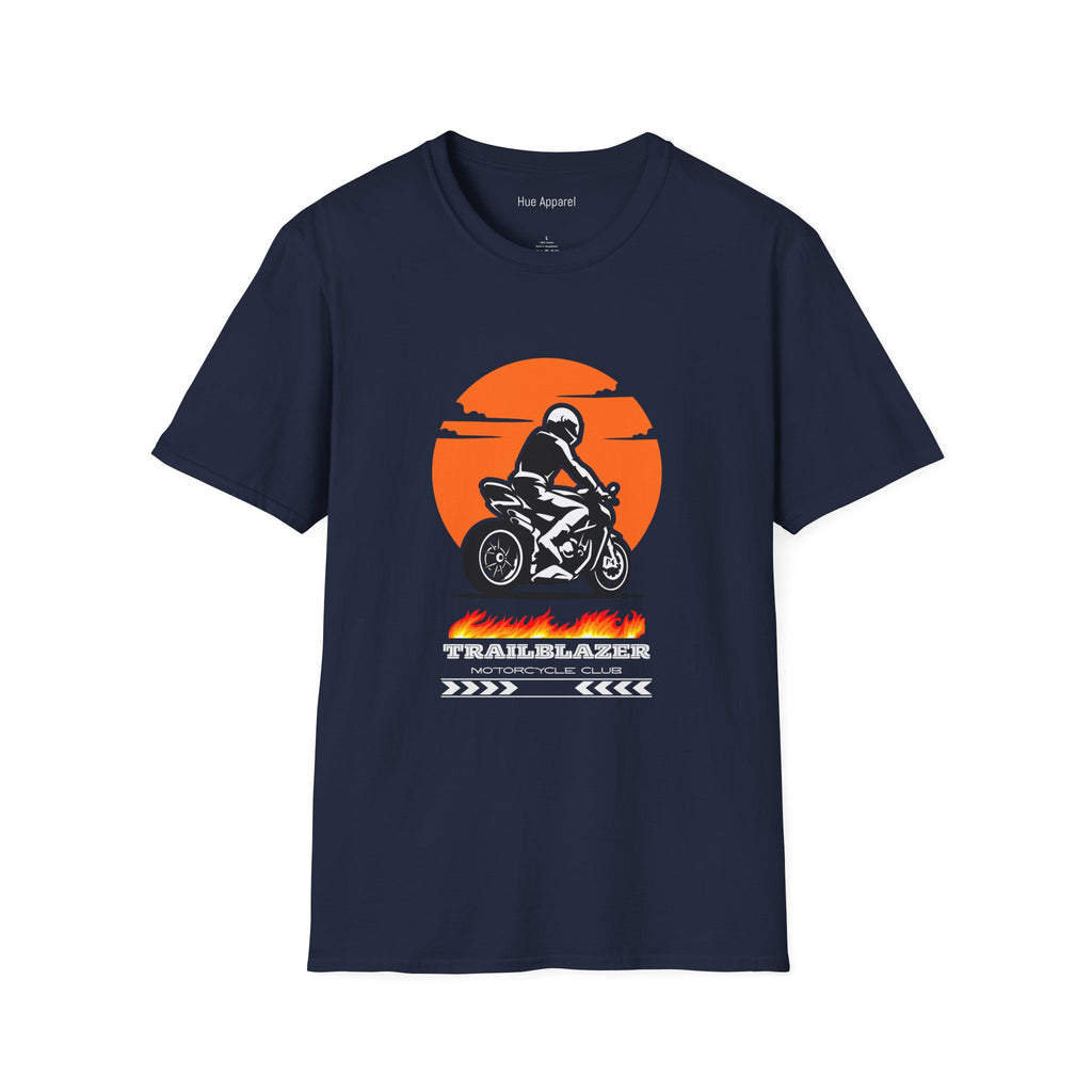 Motorcycle T-Shirt — Trailblazer Sunset Rider Graphic Tee
