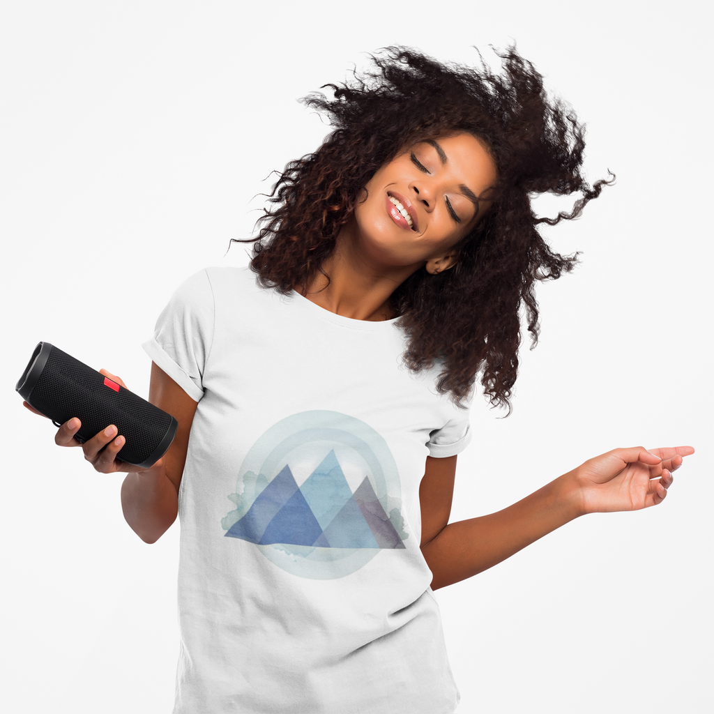 Geometric Pyramid Abstract Tee