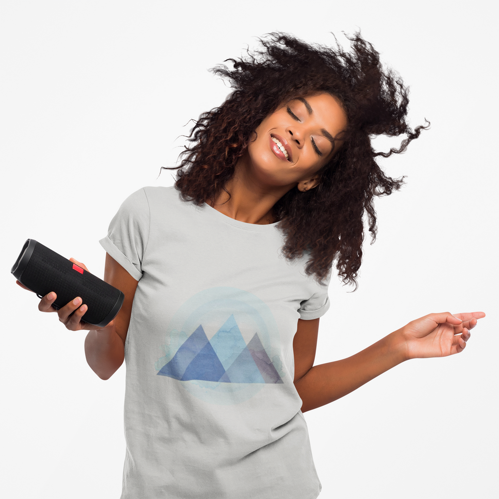 Geometric Pyramid Abstract Tee