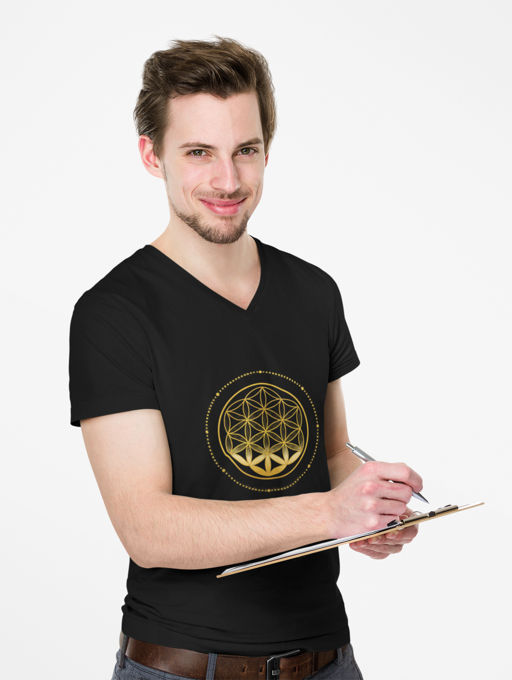 Flower of Life Geometric T-Shirt — Comfort Fit Tee