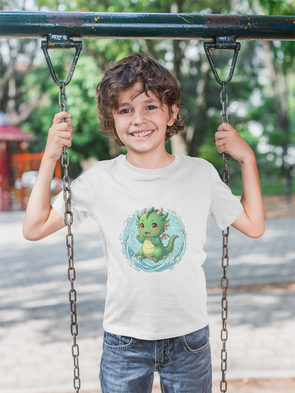 Kids Dragon Water Play T-Shirt — Fun Summer Tee for Children