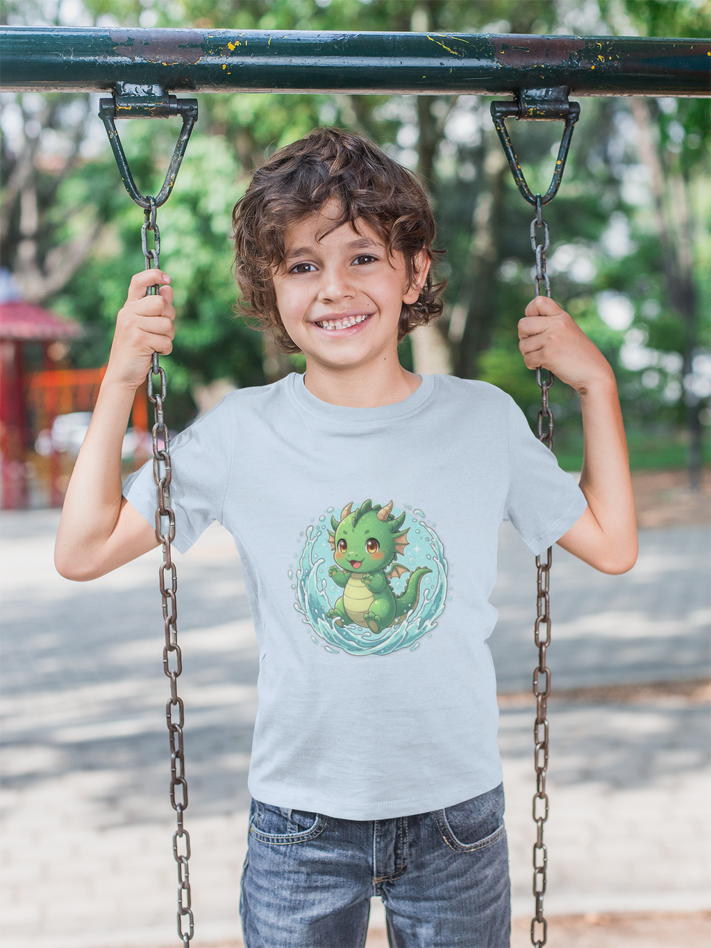 Kids Dragon Water Play T-Shirt — Fun Summer Tee for Children