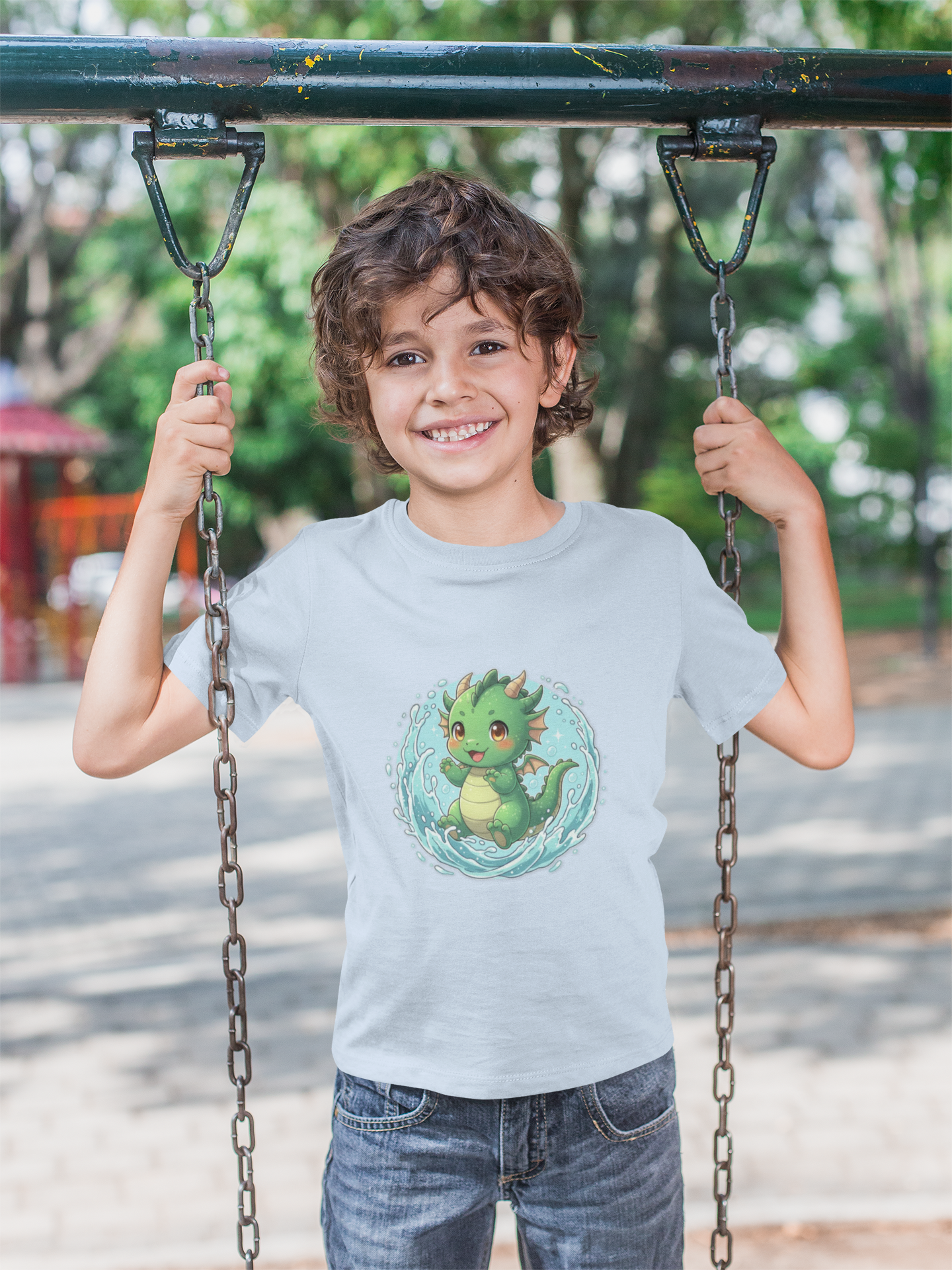 Kids Dragon Water Play T-Shirt — Fun Summer Tee for Children