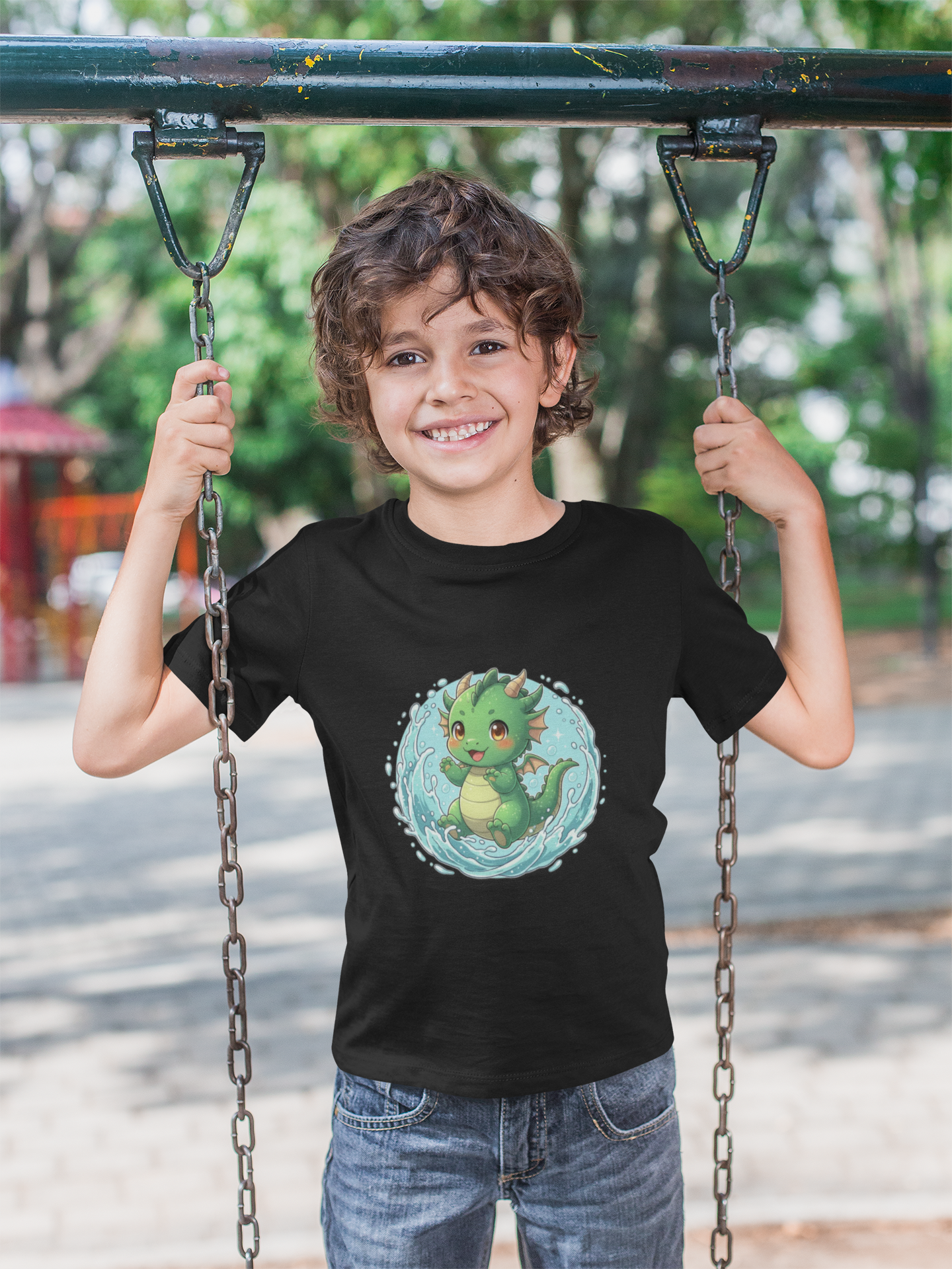 Kids Dragon Water Play T-Shirt — Fun Summer Tee for Children