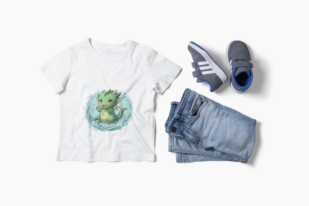 Kids Dragon Water Play T-Shirt — Fun Summer Tee for Children
