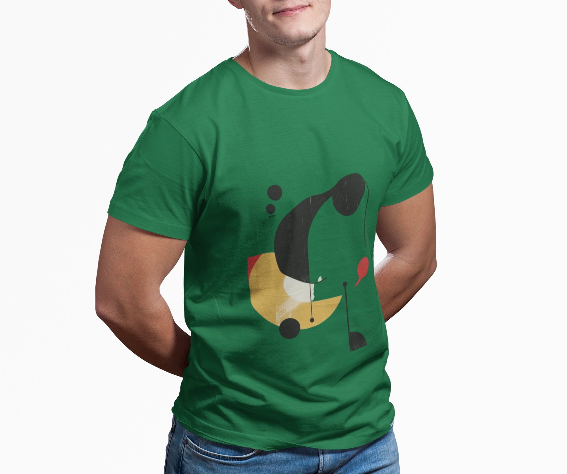 Abstract Modern Art T-Shirt — Minimal Geometric Design Unisex