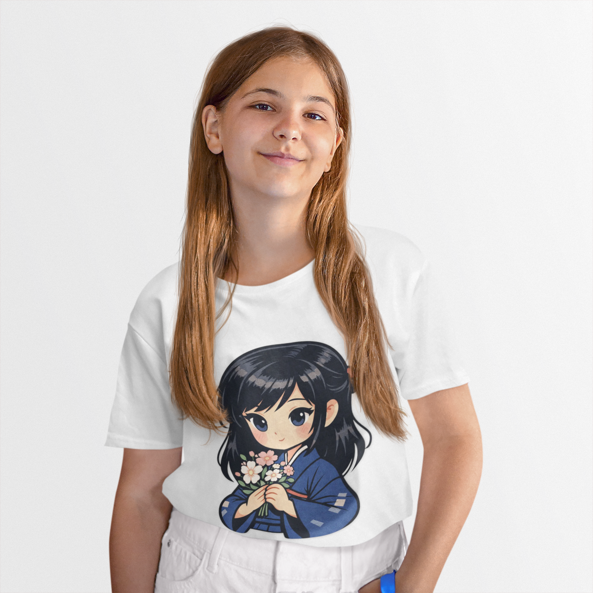 Japanese Anime Girl Kids Tee