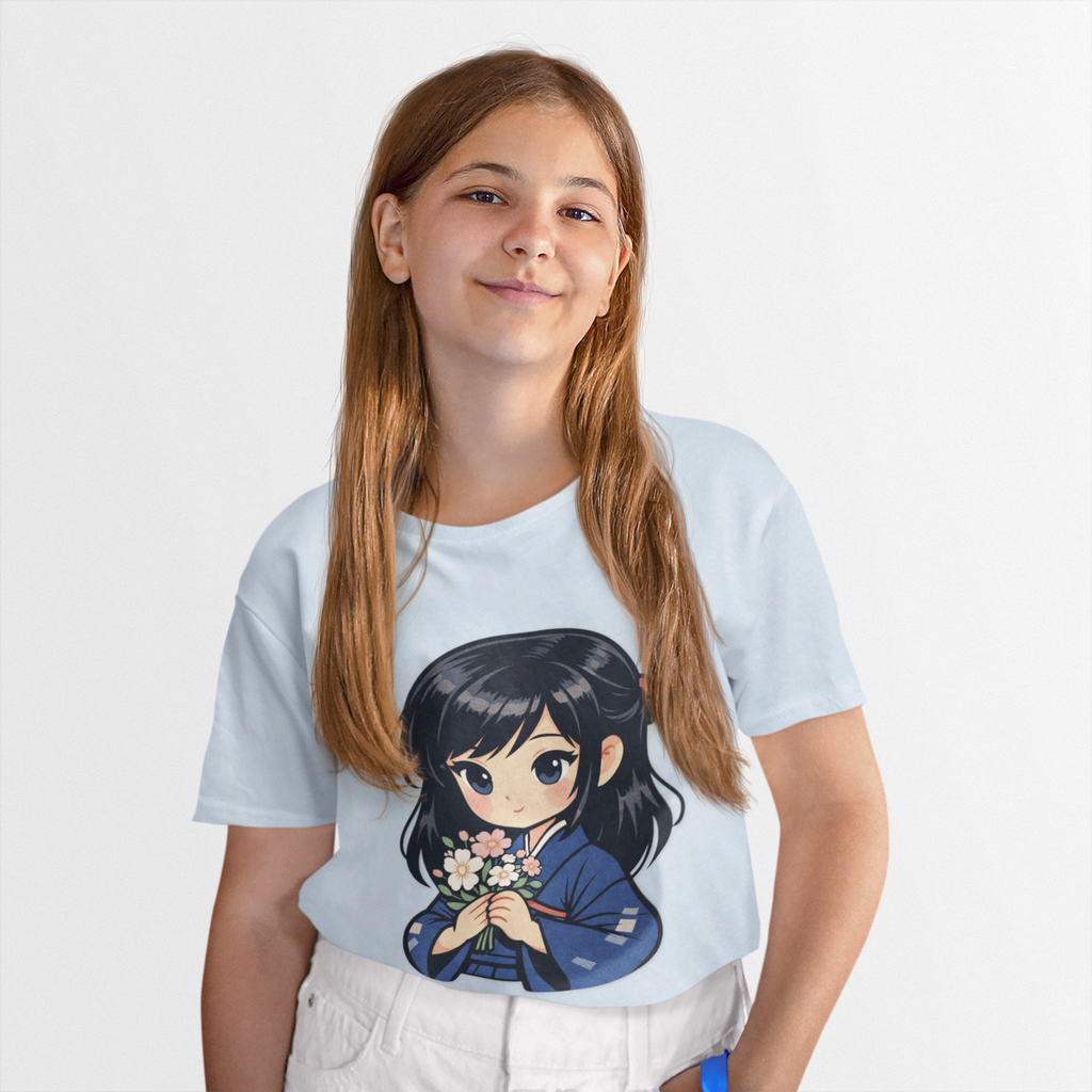 Japanese Anime Girl Kids Tee