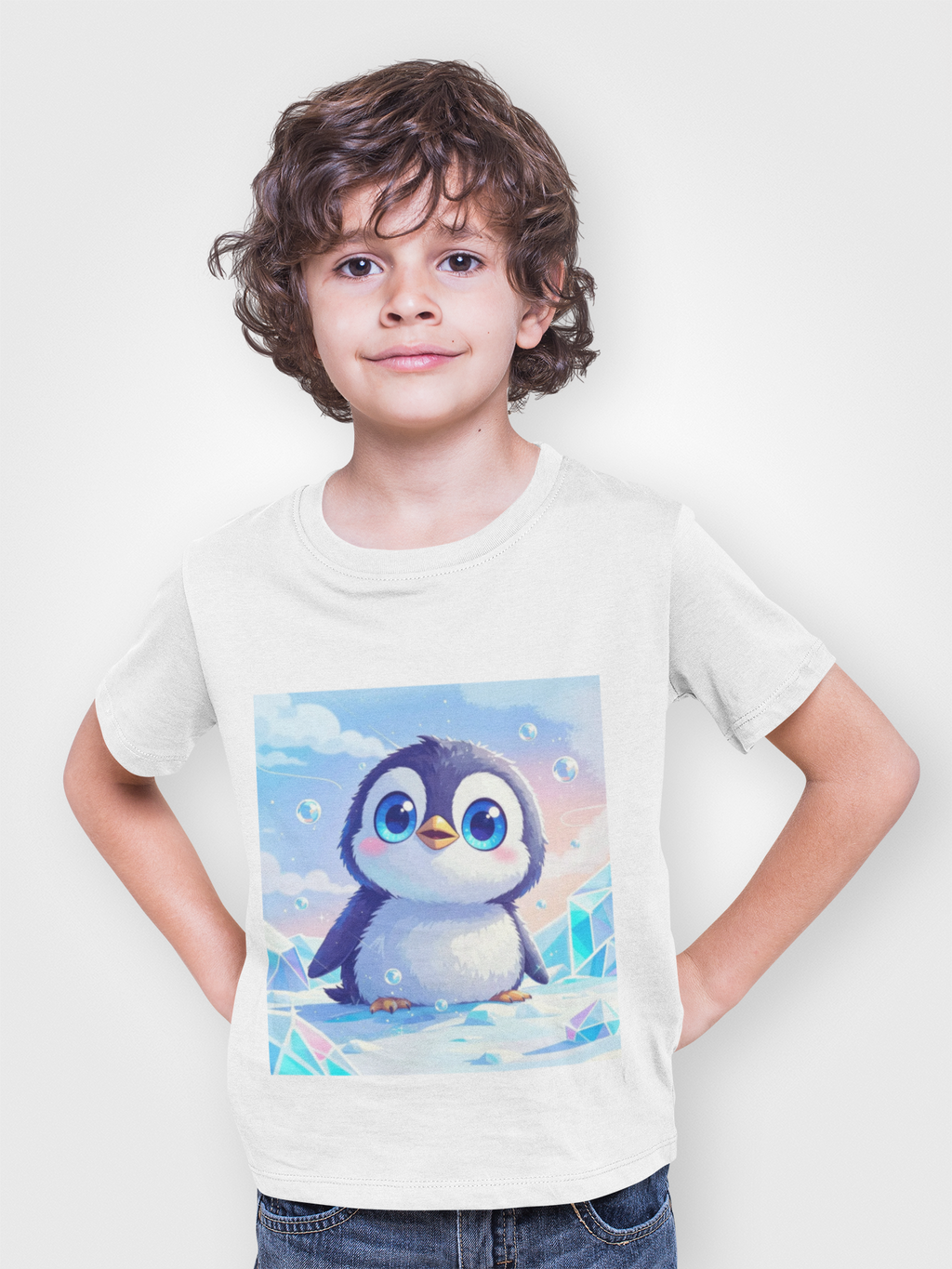 Cute Penguin Kids Tee — Adorable Penguin Graphic T-Shirt for Children