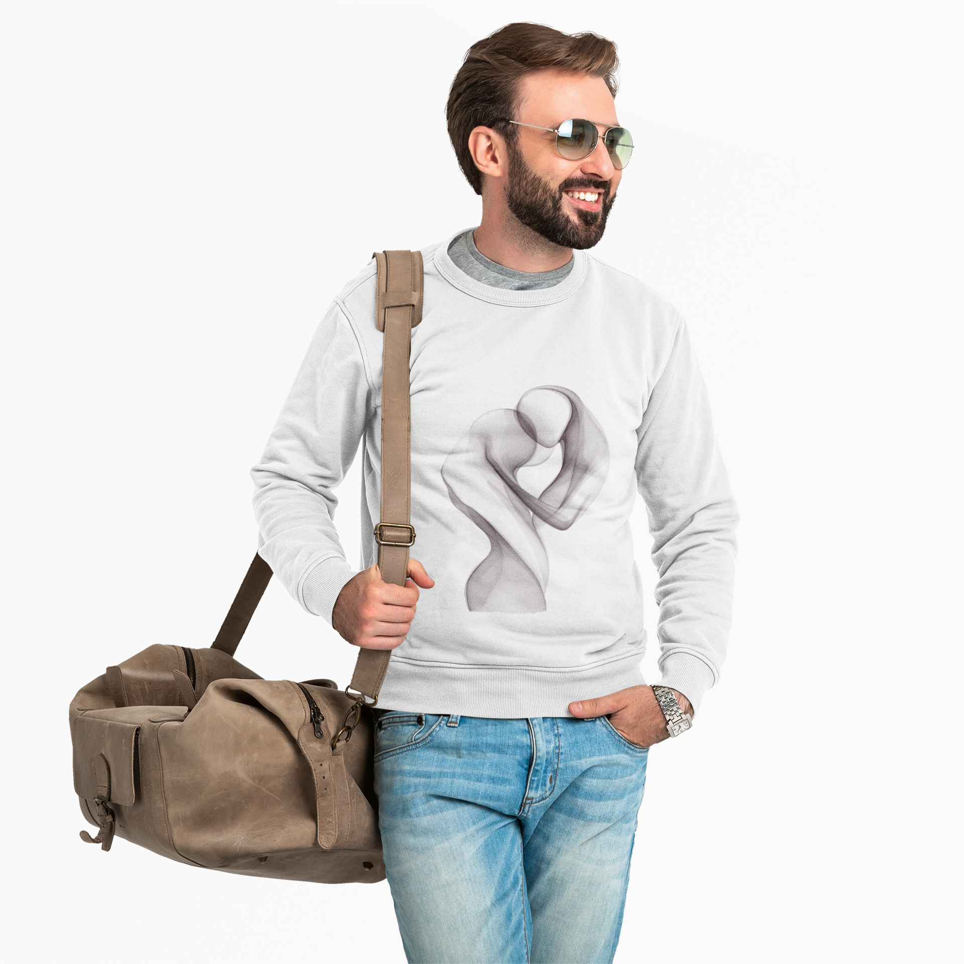 Abstract Soul Mate Crewneck Sweatshirt