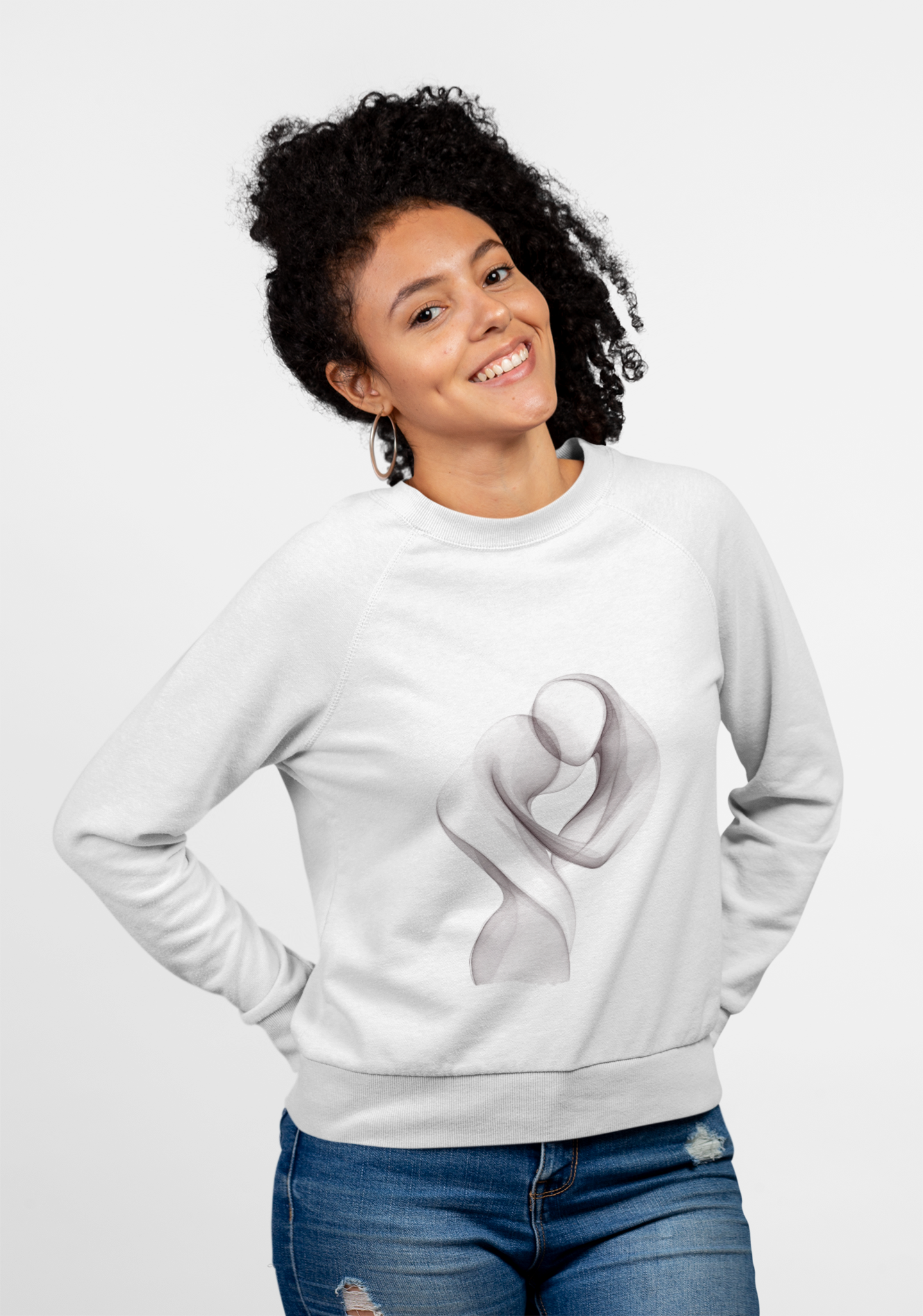 Abstract Soul Mate Crewneck Sweatshirt
