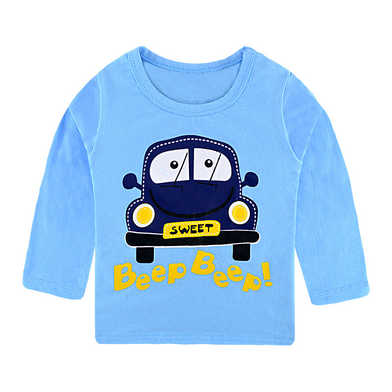Cartoon Cotton Children's Long Sleeve Shirt