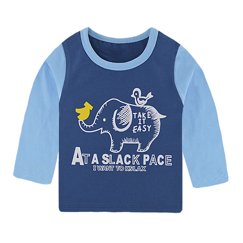 Cartoon Cotton Children's Long Sleeve Shirt