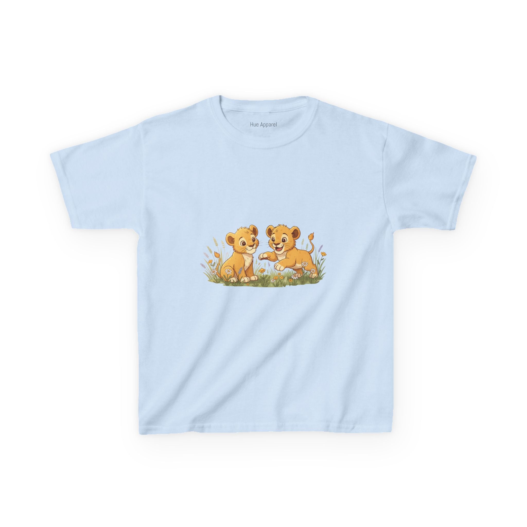 Lion Cubs Playing Kids Tee — Cute Animal Shirt for Children
