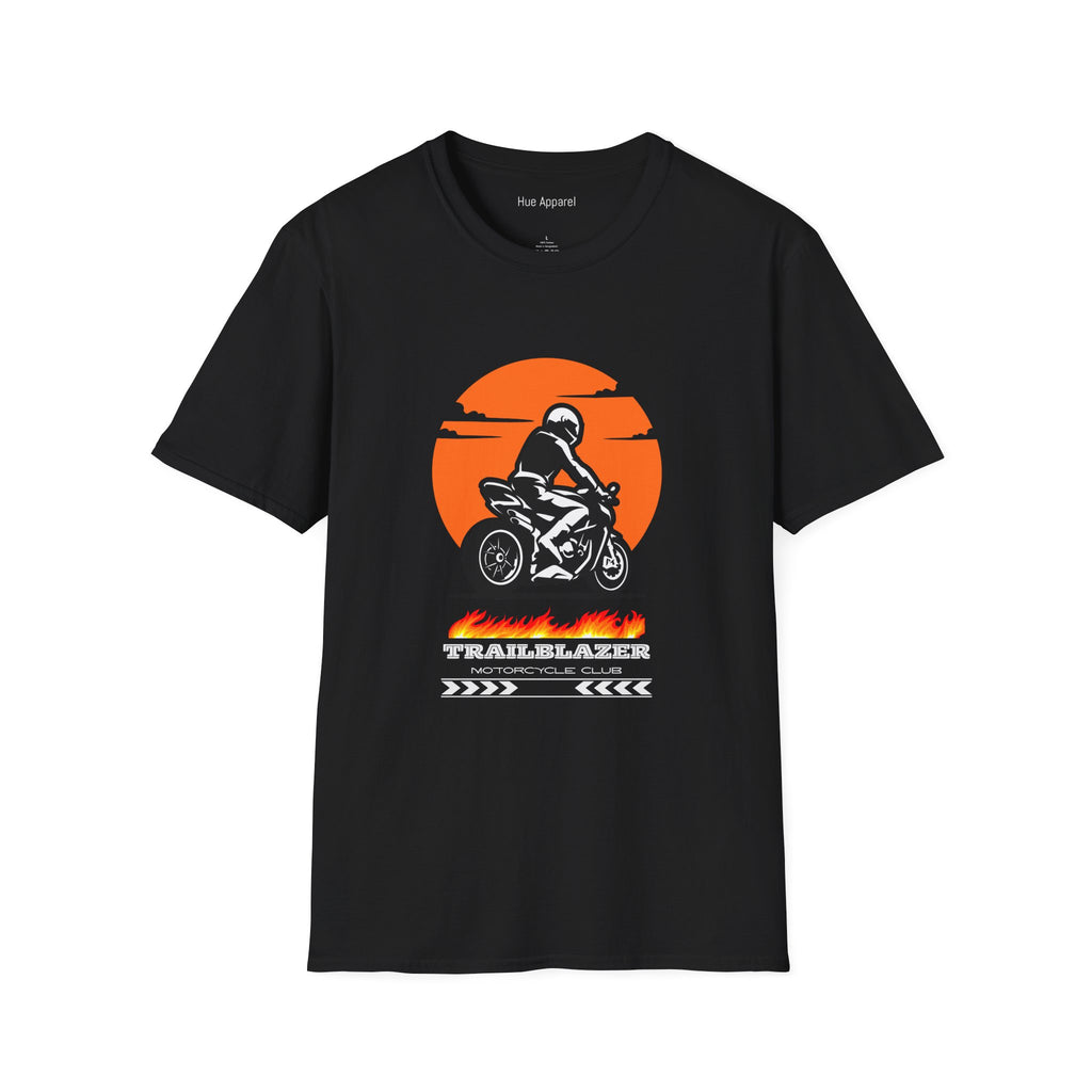 Motorcycle T-Shirt — Trailblazer Sunset Rider Graphic Tee